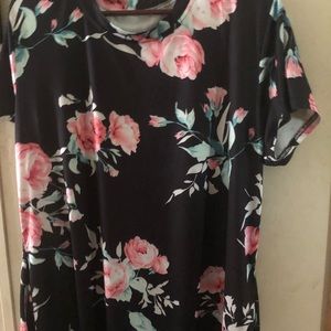 Floral T-Shirt Dress